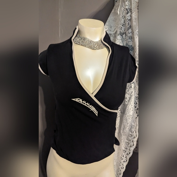 Small Asian style. Crisscross vintage Gammaray liquor bar club rare shirt goth - Picture 4 of 4